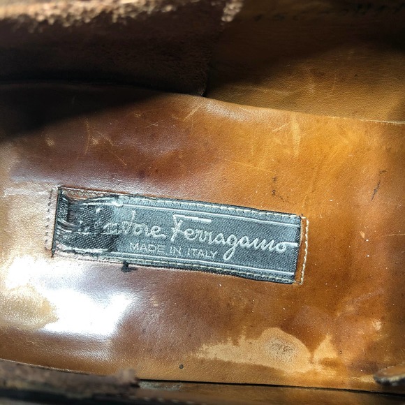 Salvatore Ferragamo Monk Strap Buckle Leather Shoe